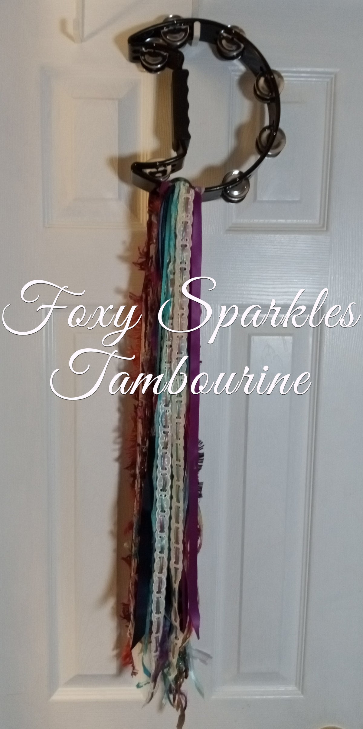 Stevie Nicks Inspired Tambourine With Ribbons – Boho Custom Handcrafted