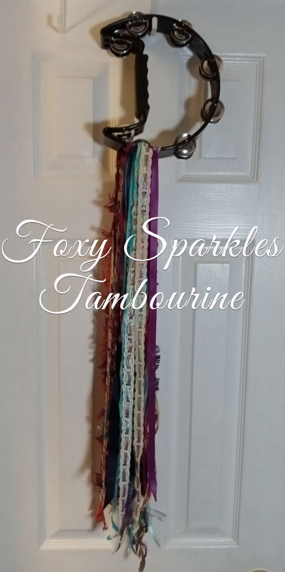 Stevie Nicks Inspired Tambourine With Ribbons – Boho Custom Handcrafted
