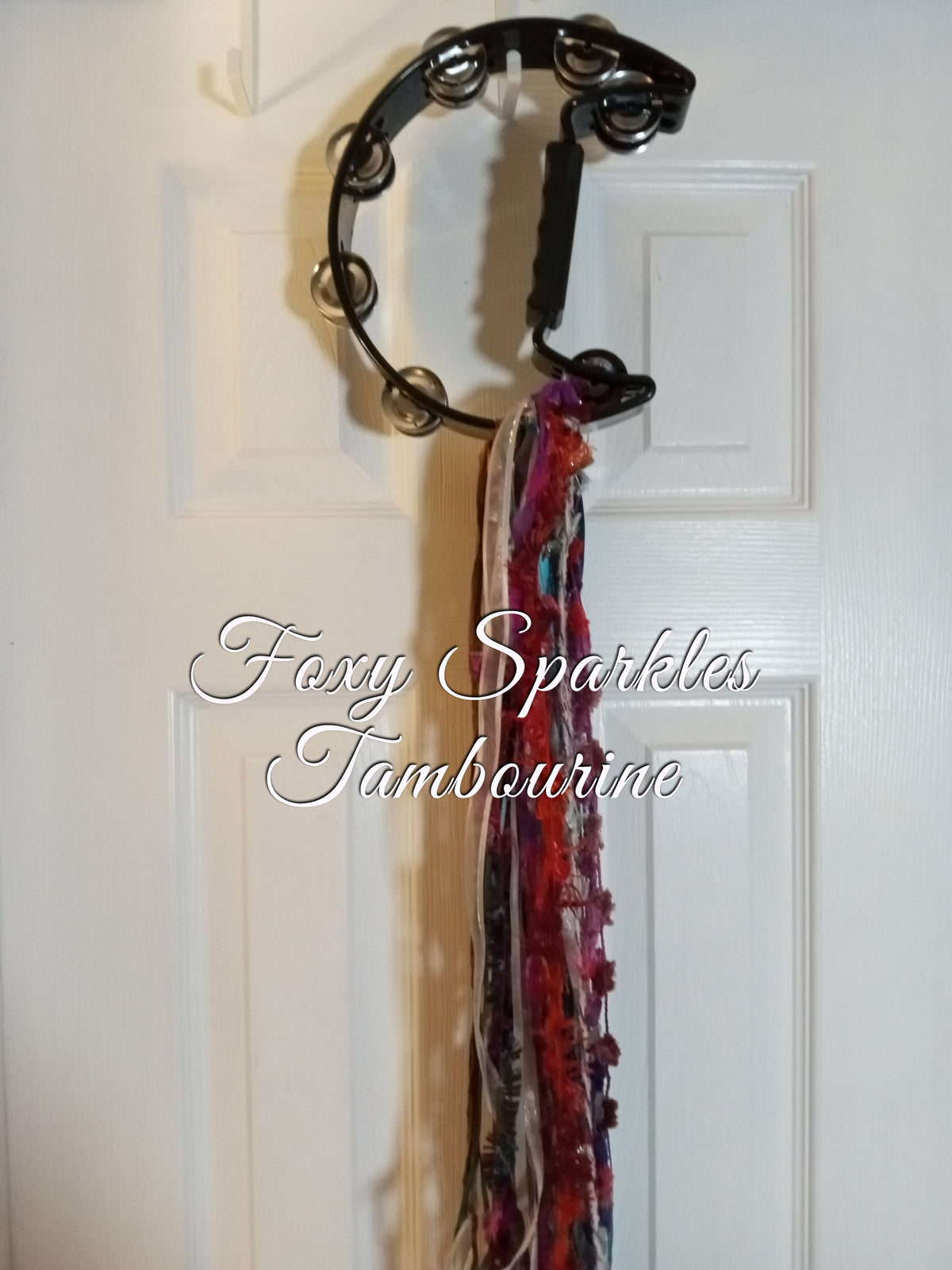 Stevie Nicks Inspired Tambourine With Ribbons – Boho Custom Handcrafted