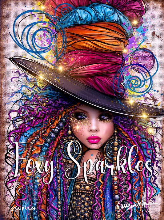 Big Hat Sara Bellum She Is A Digital Girl Design by Foxy Sparkles