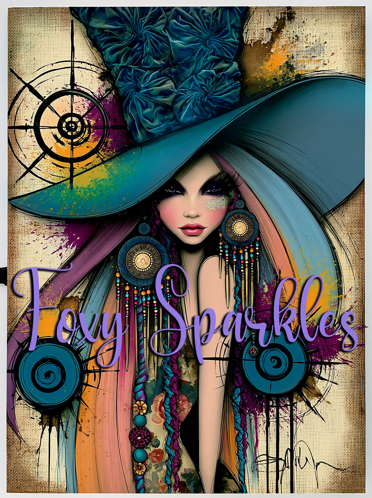 Devil In A Blue Hat Gypsy Boho Dreamer Girl Design