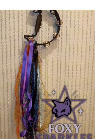 Stevie Nicks Inspired Tambourine With Ribbons – Boho Custom Handcrafted