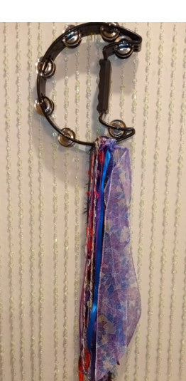 Stevie Nicks Inspired Tambourine With Ribbons – Boho Custom Handcrafted