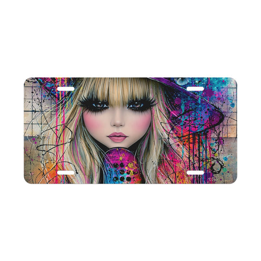 Rock A Little Vanity Plate Designed at Foxy Sparkles