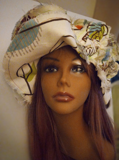 One Of A Kind Hand Sewn Hat Original Art You Wear Festival Renaissance Unique